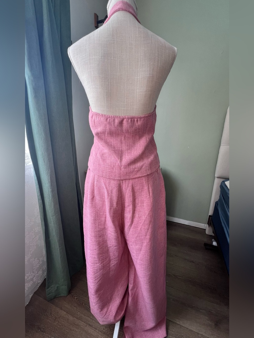Commense Halter Vest & Wide Leg Pants Set size L - Picture 3 of 10